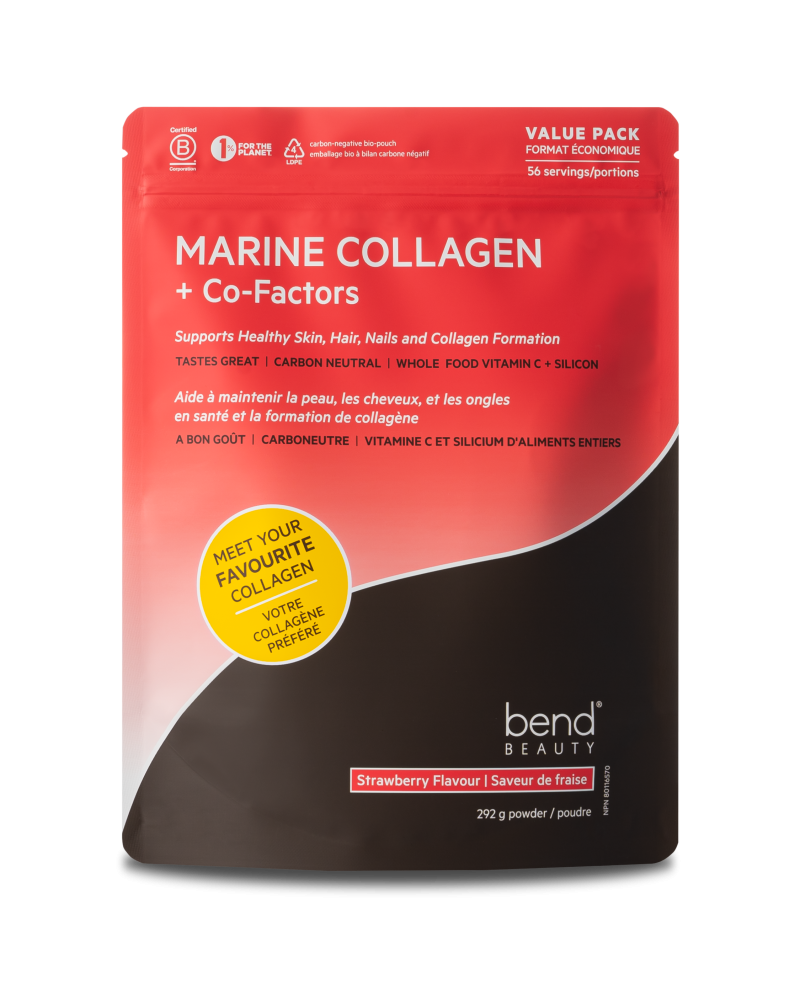Bend Beauty Marine Collagen + Co-Factors Strawberry Value Pack (292g Powder)